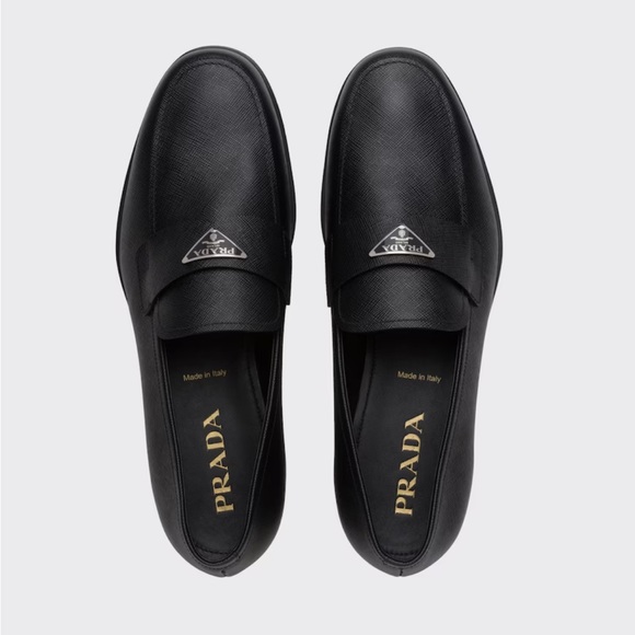 NEW PRADA Saffiano Leather Loafers - Men’s Size 12 (US) - Picture 4 of 5